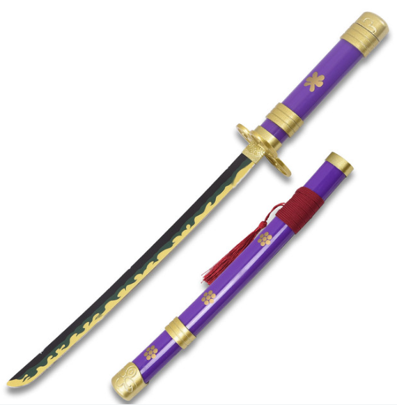 One Piece - Roronoa Zoro's Purple "Enma" Katana 17.5" Not Sharp