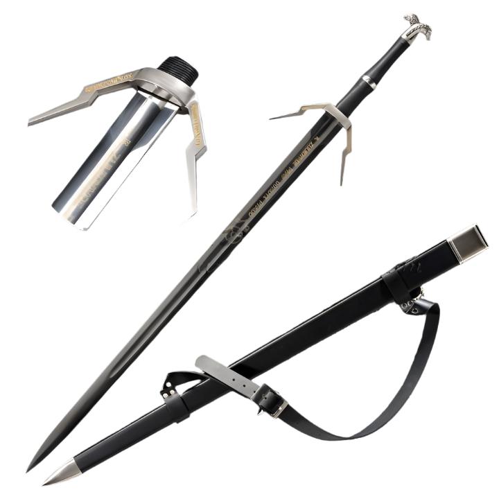 The Witcher 3: Wild Hunt Geralt White Wolf .Long sword anime sword .Cosplay props