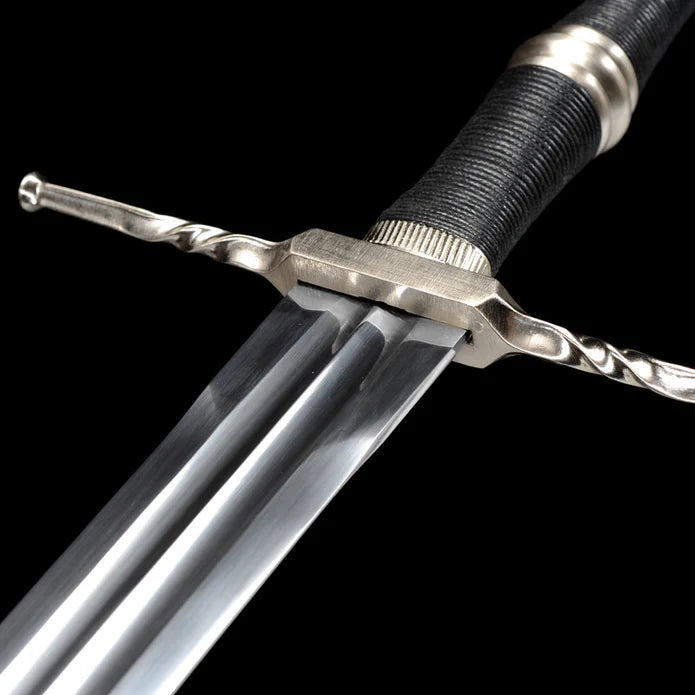 The Witcher 3: Wild Hunt - Geralt of Rivia, the White Wolf's "Beast of the Western Sword" cosplay prop, an anime sword that is not yet sharpened