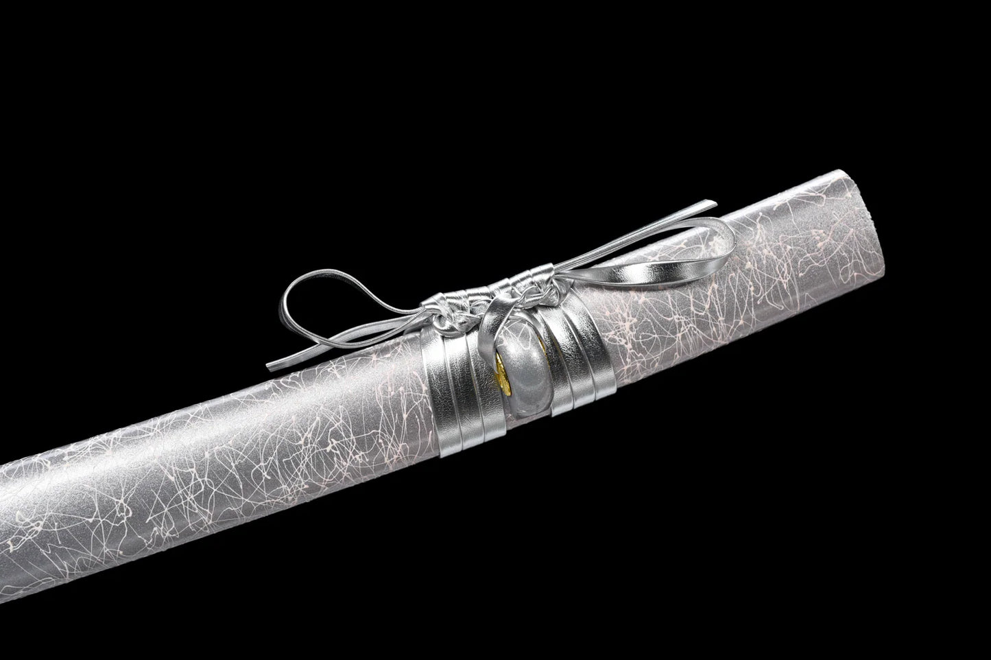 100% Handmade Sword - Fully Functional Samurai Katana Sword, Sharp 1045 Carbon Steel Blade, Hand Forged Clay Tempered, Full Tang, Black Scabbard, Certificate
