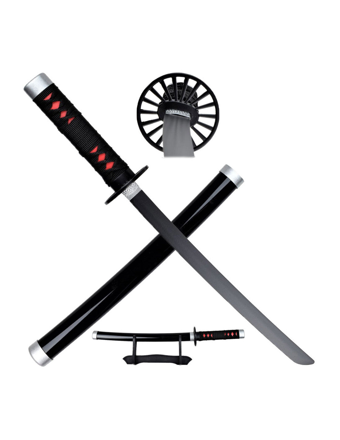 TANJIRO KAMADO'S BLACK NICHIRIN MINIATURE KATANA (TANJIRO SWORD)