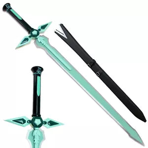 SAO Dark Repulser Sword w Wood Sheath KIRITO Kirigaya Art Online STEEL Green