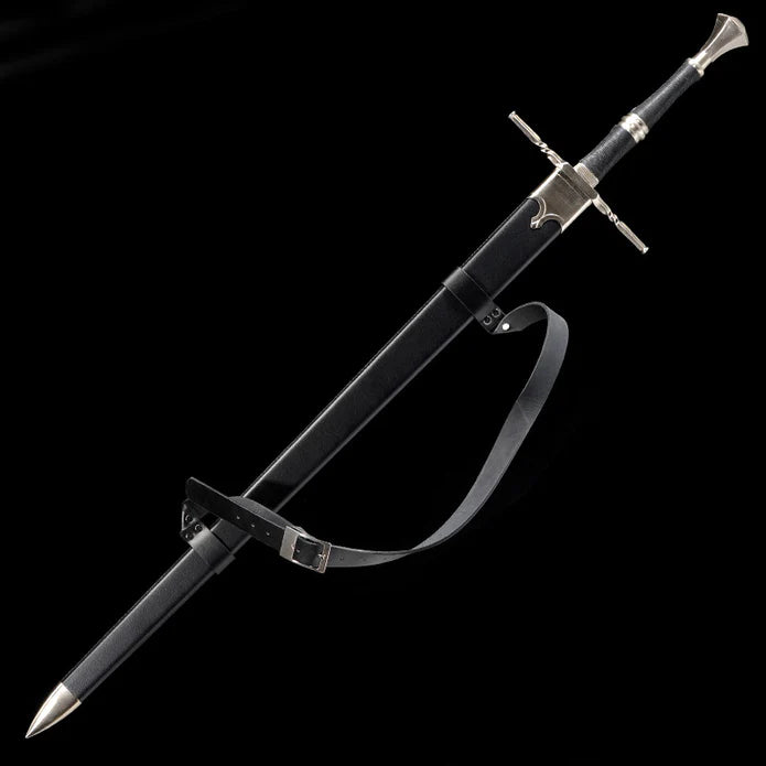 The Witcher 3: Wild Hunt - Geralt of Rivia, the White Wolf's "Beast of the Western Sword" cosplay prop, an anime sword that is not yet sharpened