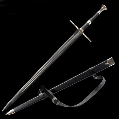 The Witcher 3: Wild Hunt - Geralt of Rivia, the White Wolf's "Beast of the Western Sword" cosplay prop, an anime sword that is not yet sharpened