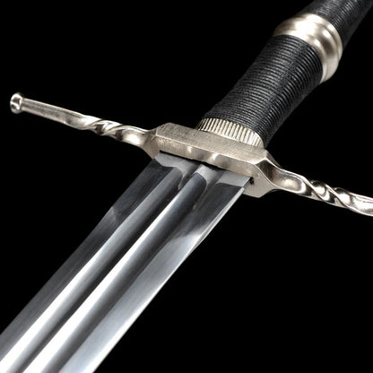 The Witcher 3: Wild Hunt - Geralt of Rivia, the White Wolf's "Beast of the Western Sword" cosplay prop, an anime sword that is not yet sharpened