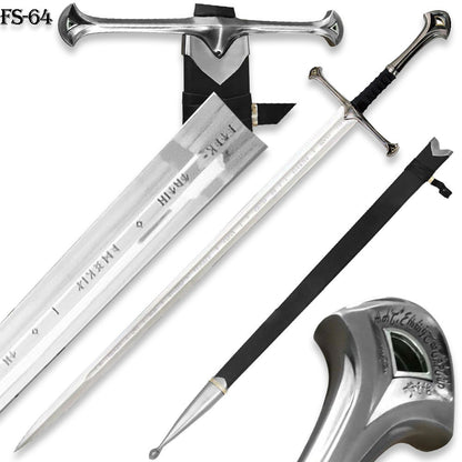 LOTR Anduril Narsil Sword Reforged Medieval Sword