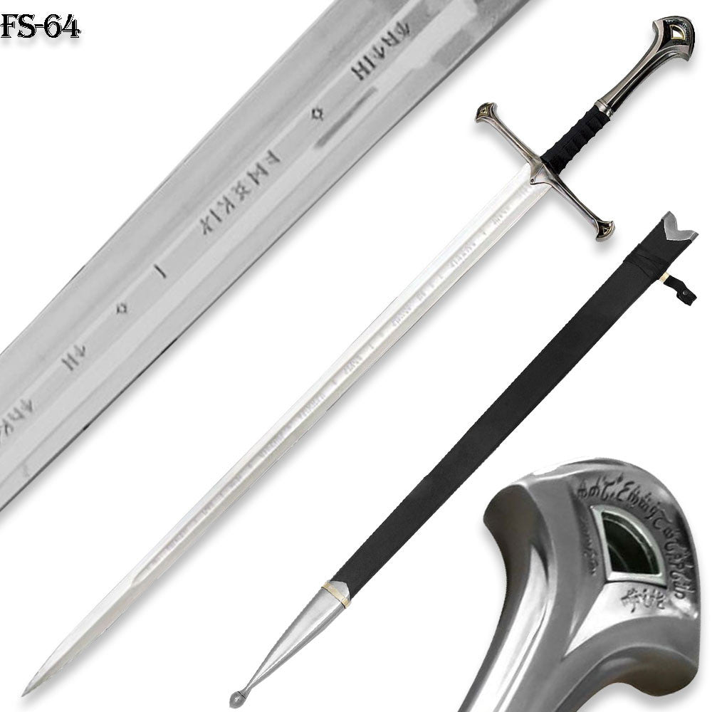 LOTR Anduril Narsil Sword Reforged Medieval Sword