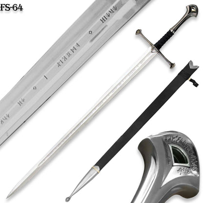 LOTR Anduril Narsil Sword Reforged Medieval Sword