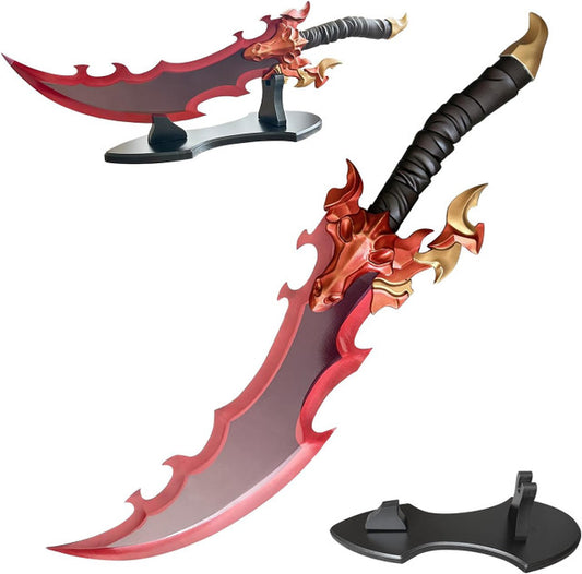 Baran's Sword Solo Leveling- 25" Stainless Steel Anime Replica with Display Stand