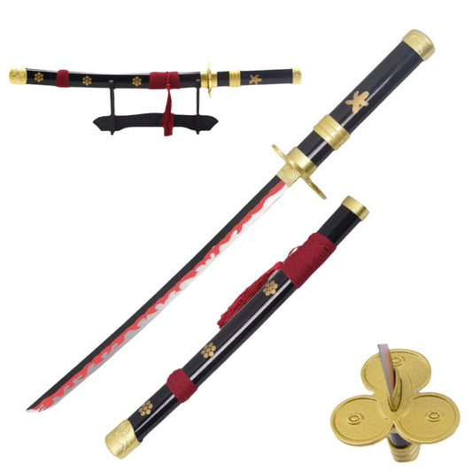 ONE PIECE - KATANA OF RORONOA ZORO - ENMA - BLACK 16.5" Not sharp