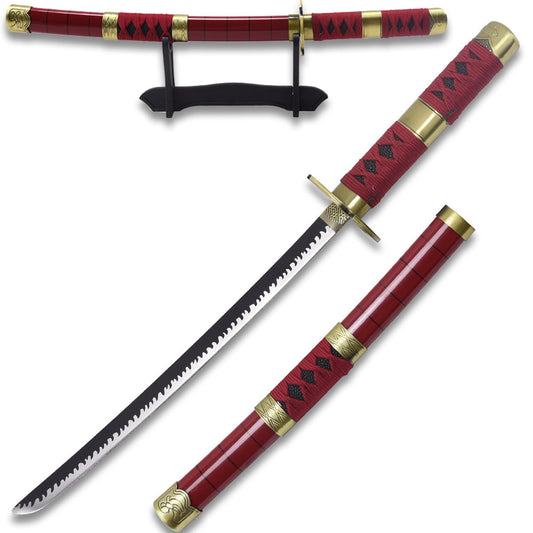 One Piece Anime Cosplay Replica Zoro Wado Ichimonji Sword  No sharp