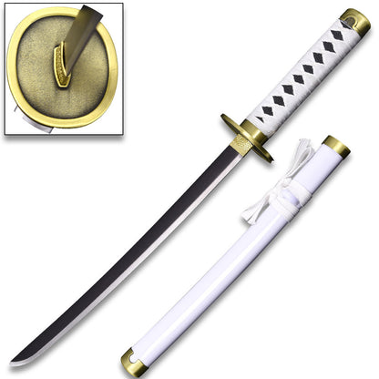 One Piece Roronoa Zoro's Wado Ichimonji Sword Steel White 16.5 " Not Sharp