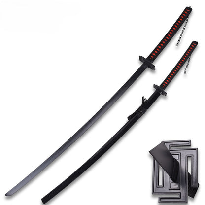 Best Anime Hero Wood Sword And Plastic Black Scabbard 55 inches overall