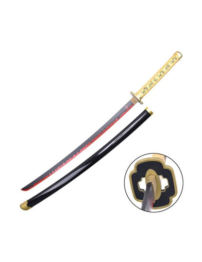 Yoriichi Tsugikuni's Red-Black Nichirin Miniature Katana (Yoriichi Sword)